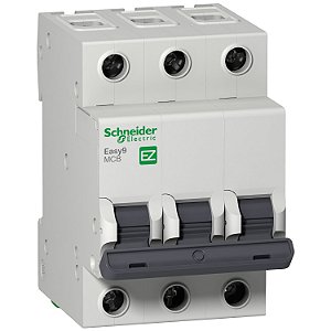 Disjuntor Easy9 3P 10A Curva C 6000A EZ9F56310 SCHNEIDER
