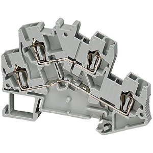 Conector Mola 2 Niveis 4Mm2 4 Pontos Azul NSYTRR44DBL SCHNEIDER