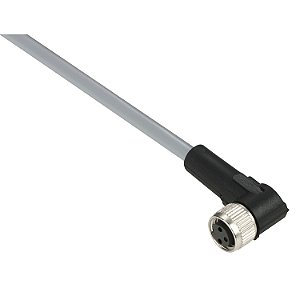 Cabo Pvc 3 Pinos Com Conector M8 Femea Cotovelo 10 Metros XZCPV0666L10 SCHNEIDER