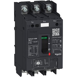 Motor Circuit Breaker, Tesys Gv4, 3P, 80 A, Icu 25 Ka, Magnetic, Lugs Terminals GV4LE80B6 SCHNEIDER