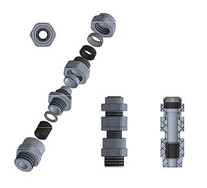 Prensa Cabo E1F Npt 1 1/4" P/ Range 19-22 / 26,7-33,5Mm Latão