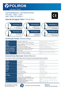 Cabo De Instrumentação Tipo Ta Hepr 90 °C 300V 20 Pares 1,5 Mm² Blindagem: Trança De Fio De Aço Poliron 215TA20HEPRNHCFR