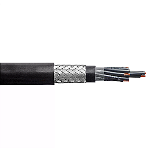 Cabo Controle PVC 1KV 59 X 4,00MM Blindagem Trança De Cobre 140CMB59CL5FR Poliron