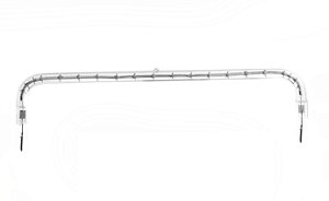Lâmpada Halógena Infravermelha Tubular 250MM 2500W 400V PIN Refletora VS2500PINRT250 VISOLIGHT