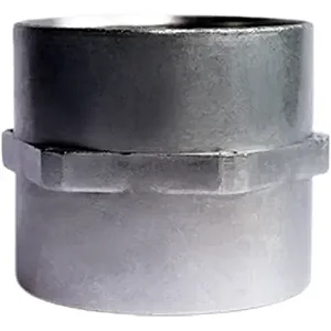 Conector Fêmea Fixo para Eletroduto Flexível Metálico Seal-Tube 2" Polegadas Rosca Interna BSP Corpo em Zamac Zincado Eletrolítico Alta Resistência Mecânica KFZ-200 Nathiflex