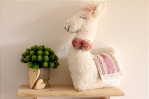 Pelúcia para Bebês Lhama em Tecido