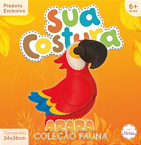 Arara - Sua Costura - Coleção Fauna - Montessori - DIY