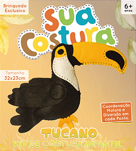 Tucano - Montessori - Brinquedo Kit de Costura Infantil em Feltro - DIY