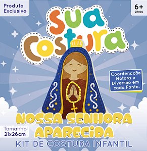 Nossa Senhora Aparecida - Brinquedo Kit de Costura Infantil em Feltro - Montessori - DIY