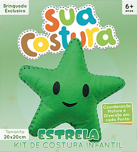 Estrela Verde - Montessori - Brinquedo Kit de Costura Infantil em Feltro - DIY