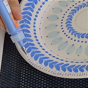 Aula Online de pintura em cerâmica - Tramas