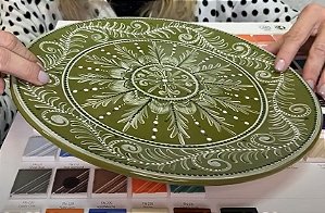 Aula Online de pintura em cerâmica - Pintura Sobre Esmalte (Aula Clube Avulso)
