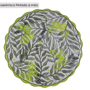Peça feita à mão por Paula Rizzo - Folhas