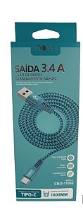 CBO-11002 CABO USB TIPO C 3.4A 1M INOVA