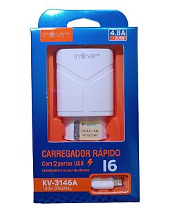 KV-3146A CARREGADOR IPHONE 4.8A INOVA