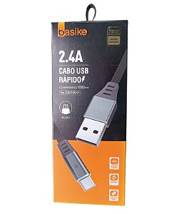 BA-CBO9941 CABO MICRO USB 2.4A 1M BASIKE