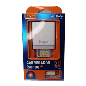 CAR-3166A CARREGADOR IPHONE 20W INOVA