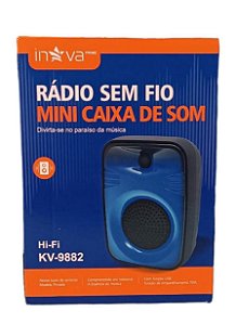 KV-9882 MINI CAIXA DE SOM BLUETOOTH INOVA PRIME
