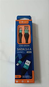CBO-20294 CABO USB IPHONE 3.4A 1M INOVA PRIME