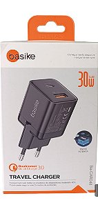 BA-CAR048 FONTE USB + USB-C 30W BASIKE