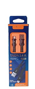 CBO-20254 CABO USB PARA IPHONE 3.4A 2M INOVA PRIME