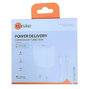 BA-CAR111 CARREGADOR USB-C TIPO C 30W BASIKE