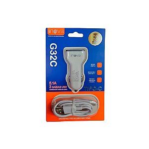 G32C CARREGADOR AUTOMOTIVO TIPO C INOVA