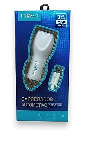 CAR-G5111 CARREGADOR AUTOMOTIVO V8 3.4A INOVA