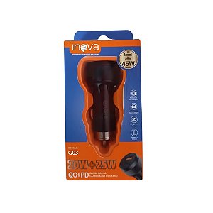 G03 CARREGADOR VEICULAR 45W INOVA