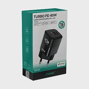 DC141 CARREGADOR TURBO PD 40W DANX