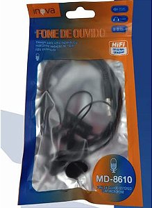MD-8610 FONE DE OUVIDO COM FIO INOVA