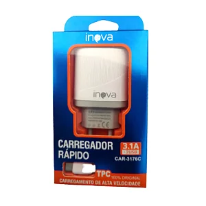 CAR-3176C CARREGADOR TIPO C 3.1A INOVA
