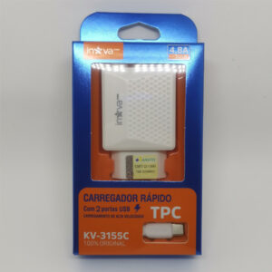 KV-3155C CARREGADOR TIPO C 4.8A INOVA PRIME