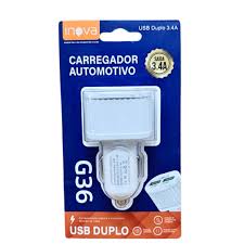 G36F CARREGADOR VEICULAR  INOVA