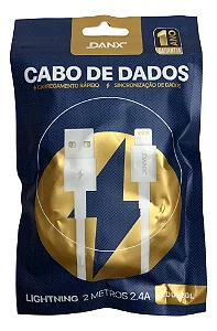 DU120L CABO USB IPHONE 2M 2.4A DANX