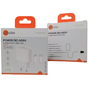 BA-CAR112C CARREGADOR USB-C TIPO C 30W BASIKE