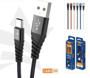 KV-786 CABO USB PARA TIPO C 3.4A 3M INOVA PRIME