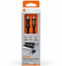 BA-CBO402 CABO USB-C X TIPO C 65W 1200MM BASIKE