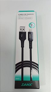DA21 CABO USB LIGHTNING 1.2M 2.4A DANX