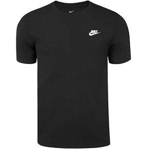 CAMISETA NIKE PRETA MASC NSW CLUB TEE