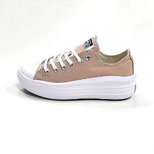 TENIS CONVERSE CHUCK TAYLOR ALL STAR MOVE SEASONAL NUDE ROSA PT BRANCO CT17820016