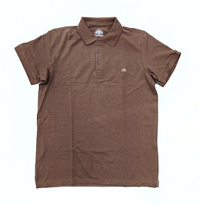 CAMISETA POLO MARRON PLUS SIZE IMMUNE 104