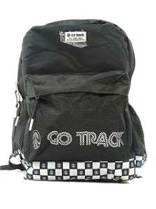 Mochila GO TRACK Preta e Branco Esportiva GTM2301600