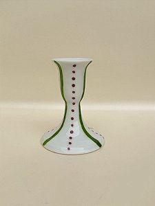 Castiçal Porcelana Pintado à mão