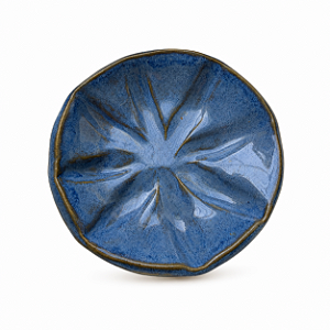 Porta Vela Cerâmica Floral