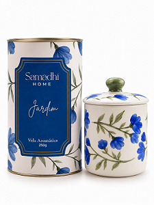 Vela Aromática na Porcelana - Jardim