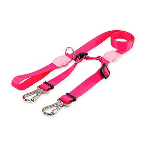 Guia Dupla Classic Rose Dog Trip Brasil