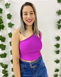 Cropped Manga Mula Manca Alça Dupla Com Bojo