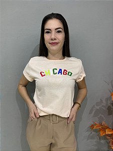 T-shirts Camiseta Chicago Algodão