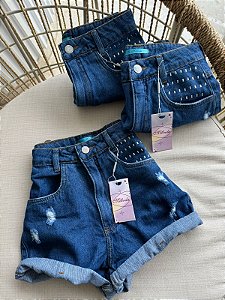 Shorts Jeans Destroyed Barra Dobrada Debora